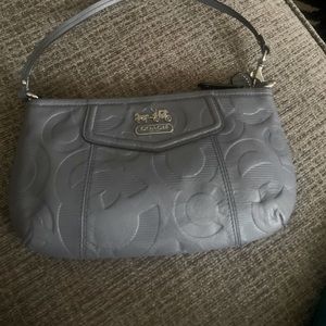 Coach small zippered pouch with detachable strap